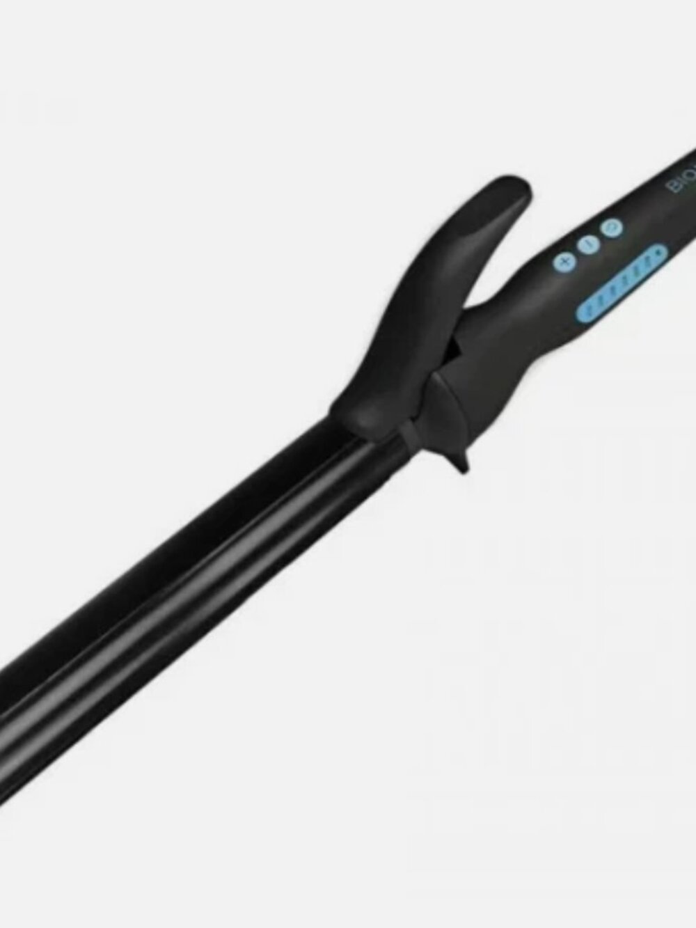 Bio Ionic BILBSCI0916 1.25" Ceramic Long Barrel Spring Hair Curling Iron, Black